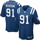 Nike Men & Women & Youth Colts #91 Newsome Blue Team Color Game Jersey,baseball caps,new era cap wholesale,wholesale hats